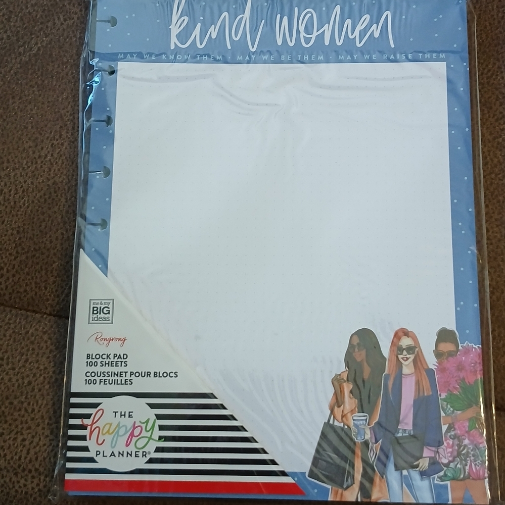 The Happy Planner X Rongrong DeVoe block pad 100 sheets classic sized